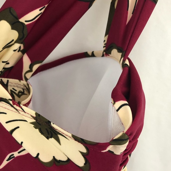 Cocopear Red Floral Cross Back Summer Swimwear M - Picture 7 of 11